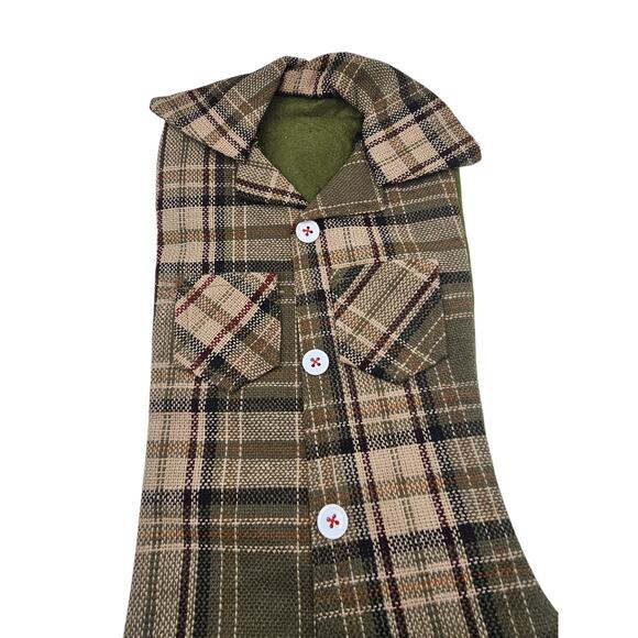 Gerson International Green Plaid Christmas Lumberjack Shirt Stocking 20" - Picture 2 of 4